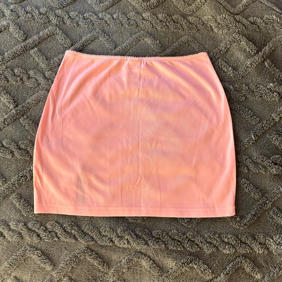 SHEIN Rhinestone Mini Skirt with Slit - Picture 2 of 4